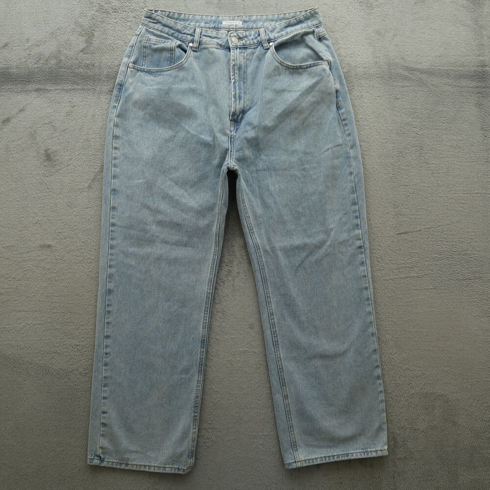 Charcoal Jeans Women's Size 16R Blue Super High-Rise Wide-Leg Denim 29" Inseam